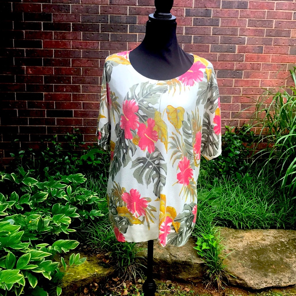 Talbots Womens petite tropical sweater